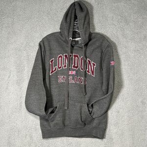 16 Sixty Men’s M London England Union Jack Pullover Hoodie Grunge Indie